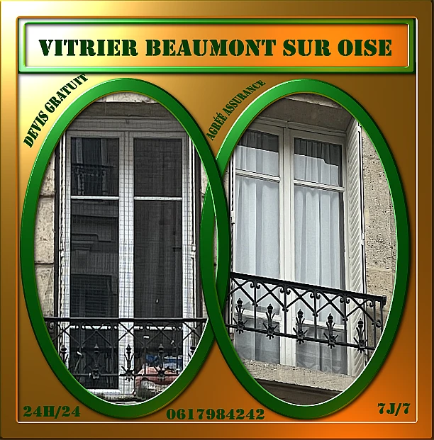 Vitrier Beaumont sur Oise 95260