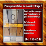 Isolation et pose de double vitrage